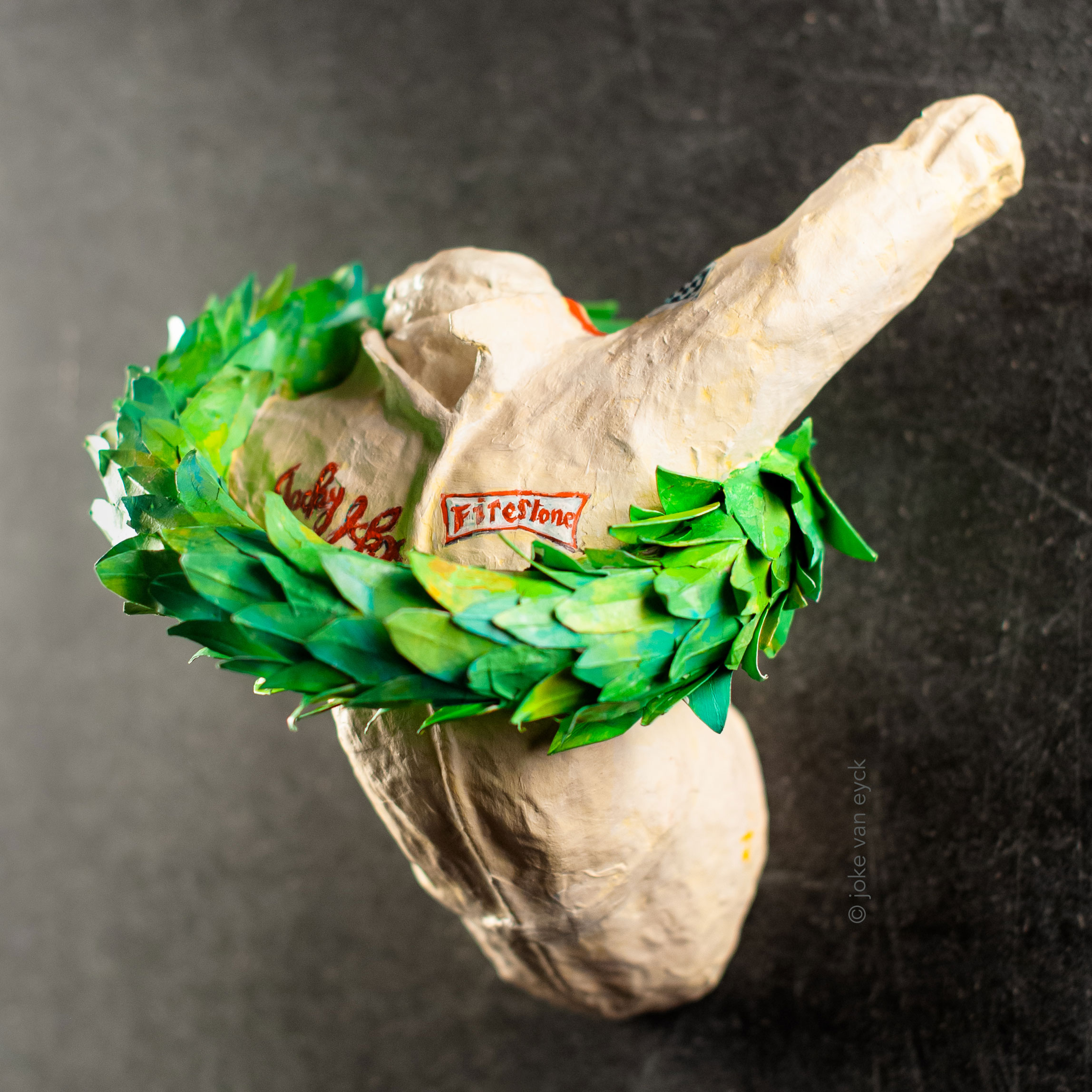 Torso of Jacky Ickx, winner of GP Austria in 1970.